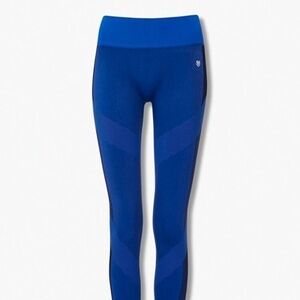 Active Seamless Chevron-Panel Leggings